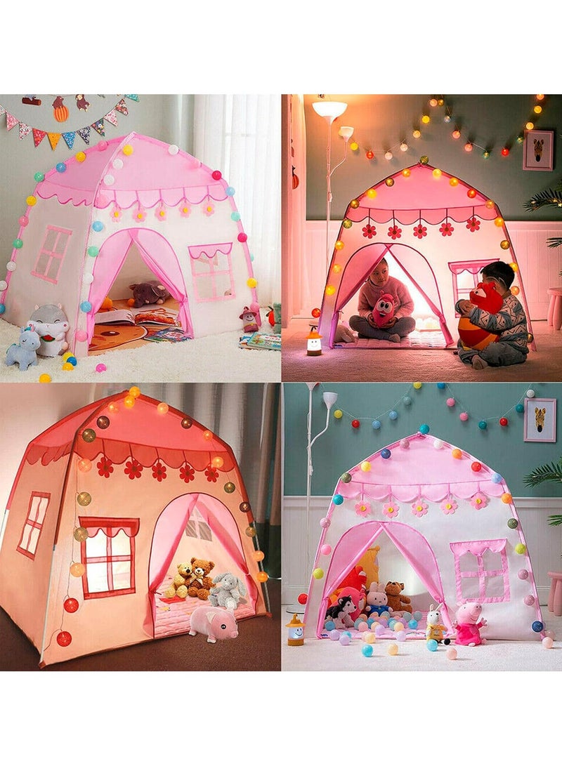 Kids Princess Castle Tent – Children Playhouse for Indoor Outdoor, Easy to Assemble, Boys & Girls Birthday Gift