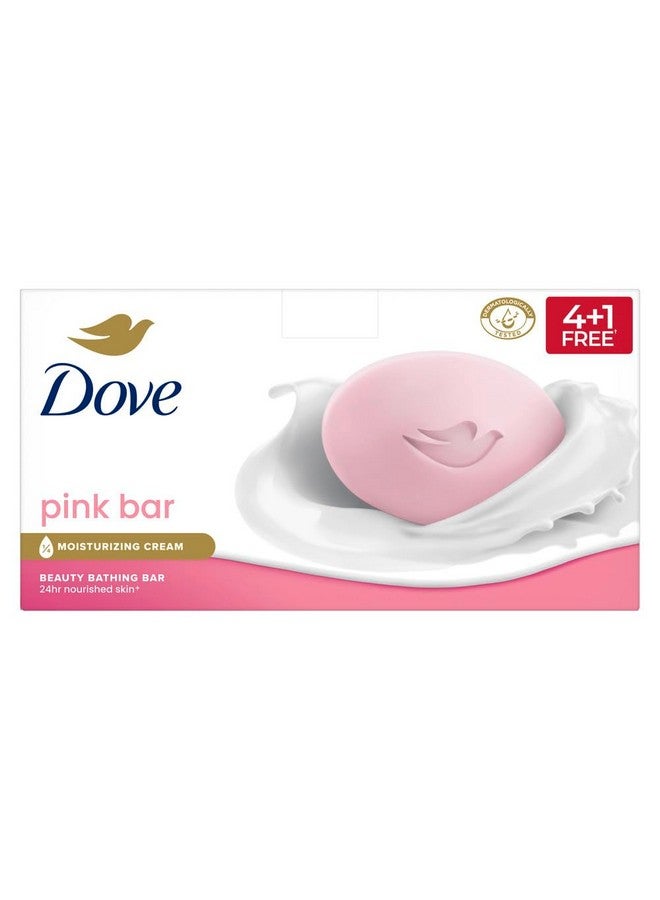 Pink Bathing Beauty Bar Value Pack - More Moisturising Than Ordinary Soap, Cares For Skin & Washes Away Germs, For Soft, Smooth, Glowing Skin, 25% Extra In Pack Of 5 Of 125 * 5G