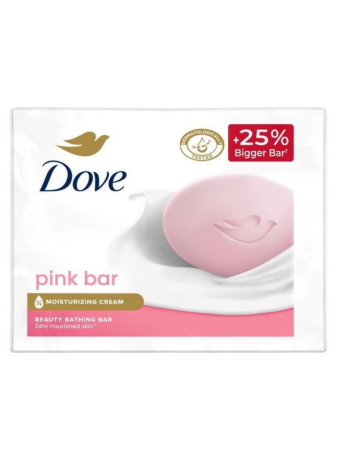 Pink Beauty Bar For Even Toned Nourished Skin With Plant Based Cleansers And Ph Balanced Formula In Pack Of 3, 125G Each.