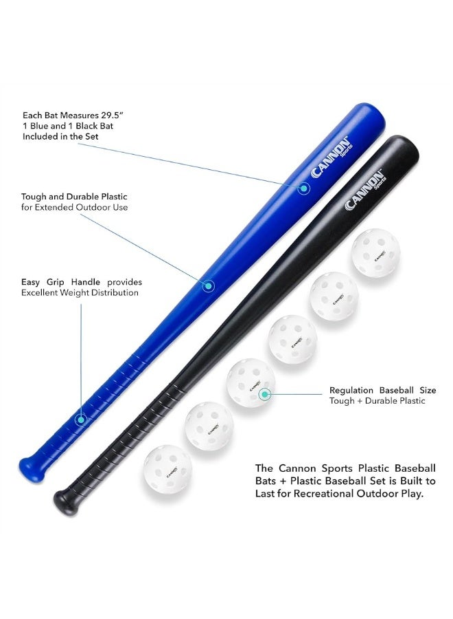 Plastic Baseball Bat and Ball Set