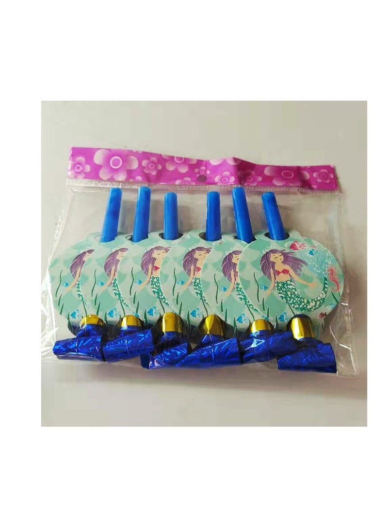 Mermaid theme birthday party decoration supplies for girls Hot sale party favor girls party birthday paper disposable kits party tableware set