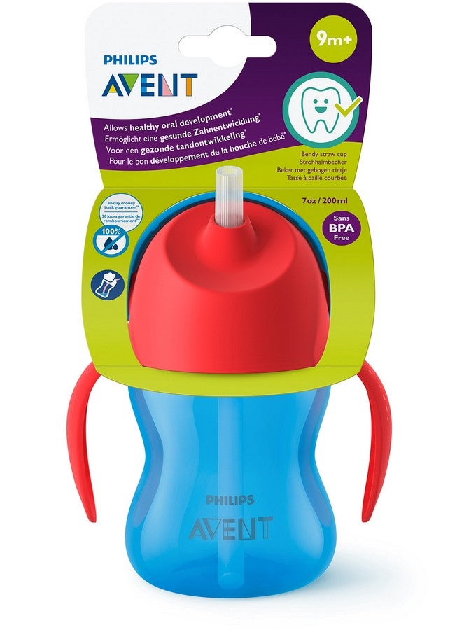 Philips Avent Straw Cup, 7Oz (Blue, Plastic)