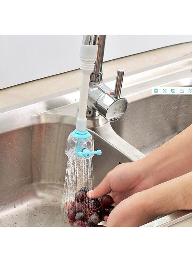 Household Kitchen Shower with Adjustable Valve for Faucet Blue 5.80 x 4.50 18.60centimeter