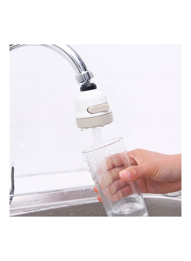 360° Rotatable Faucet Aerator Water Saving Kitchen Tap White