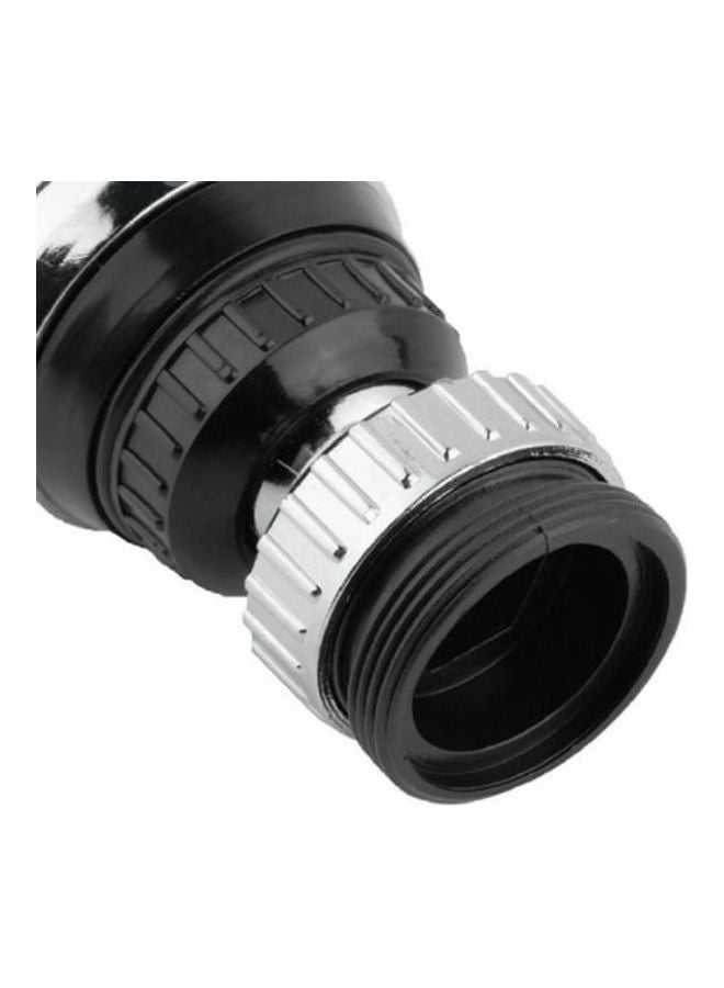 Faucet Filter Aerator Sprayer, Sink 360 Swivel Water Tap Saving For Kitchen Bathroom, Set Of 3 Silver/Black 62x36x23.5mm