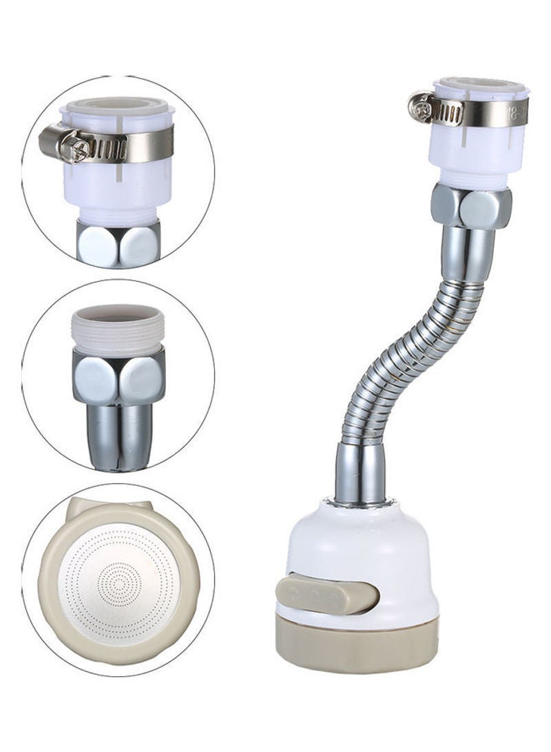 360° Movable Kitchen Tap Head White 9x5.5x5.5cm