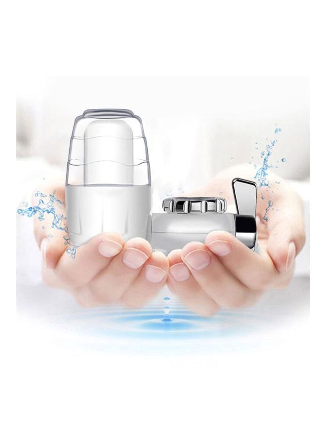 Plastic Faucet Water Filter White/Blue/Silver 15x11x5.5mm
