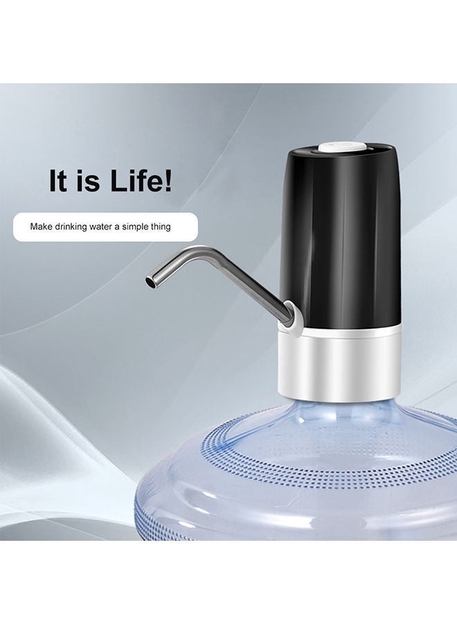 Usb Charging Drinking Water Pump For Home Office Black 16x7x7centimeter