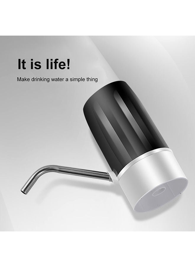 Usb Charging Drinking Water Pump For Home Office Black 16x7x7centimeter