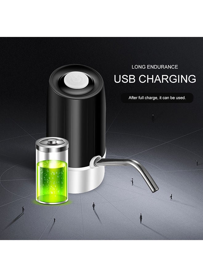 Usb Charging Drinking Water Pump For Home Office Black 16x7x7centimeter
