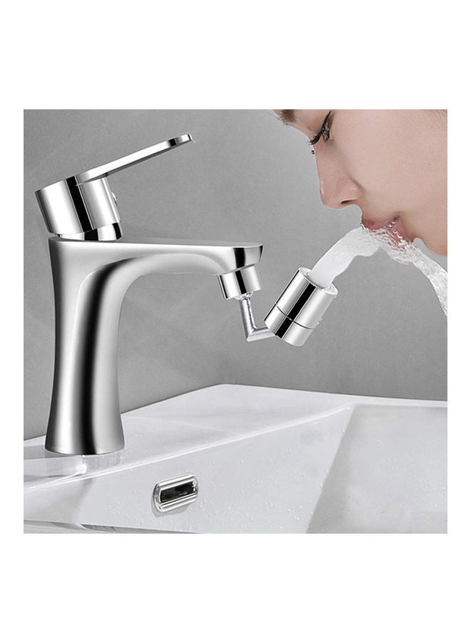 Multiple Angle Rotation Faucet Outer Adapter Silver