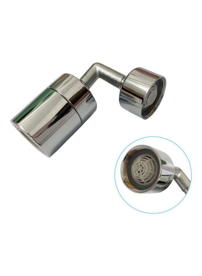 Multiple Angle Rotation Faucet Outer Adapter Silver