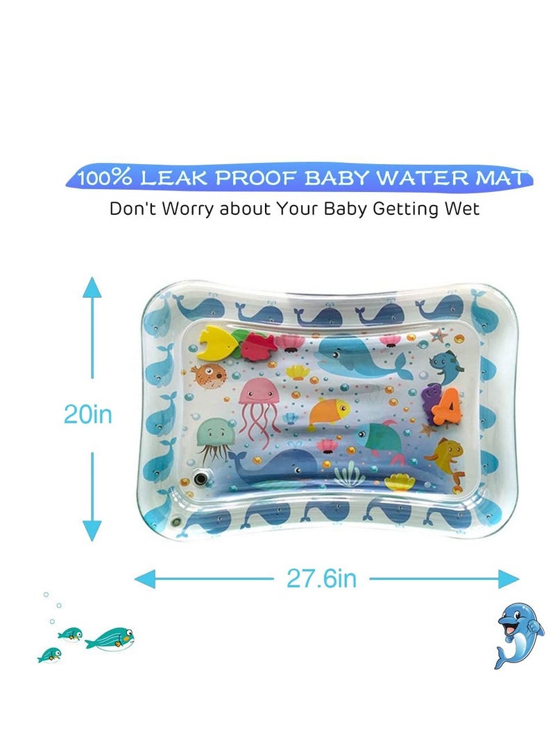 Time Water Mat Infant Toy Indoor Floor Inflatable Newborn Boys and Girls of 3 6 9 12 Months Fun Activity Center Toys Baby Early Development Centers