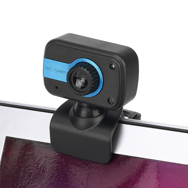 480P 30  FPS Portable HD Webcam Black