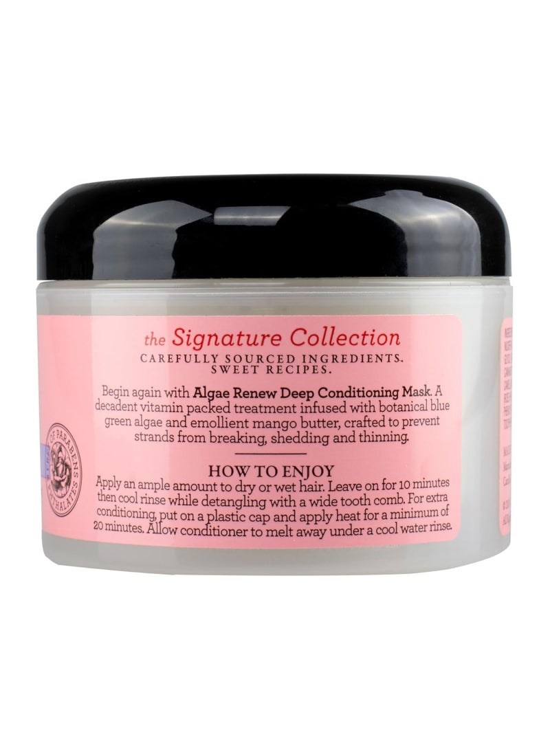 Camille Rose Algae Renew Deep Conditioning Hair Mask with Peppermint, Blue Green Algae & Mango Butter, to Strengthen and Moisturize, for All Hair Types, 8 oz/ 240ml Made in USA.