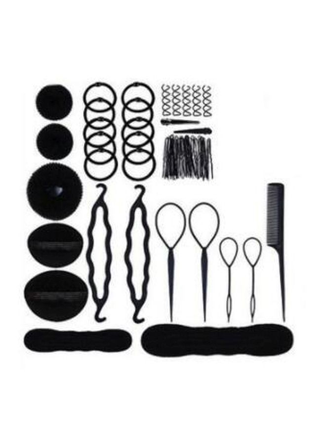 71-Piece Hair Accessories Set Black