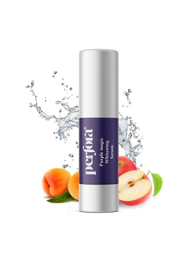 Purple Magic Whitening Serum | V34 Colour Corrector For Teeth | Purple Toothpaste For Teeth Whitening | Tooth Stain Removal | Enamel Safe & Effective Teeth Whitener | Apple Peach - 30 Ml