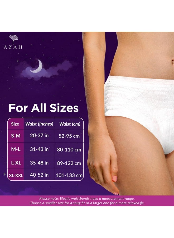 Disposable Period Panties For Women (M-L Pack Of 6) | Leak Proof Disposable Panties After Delivery | 360° Coverage | Heavy Flow | Overnight Protection | Rash Free Period Panty