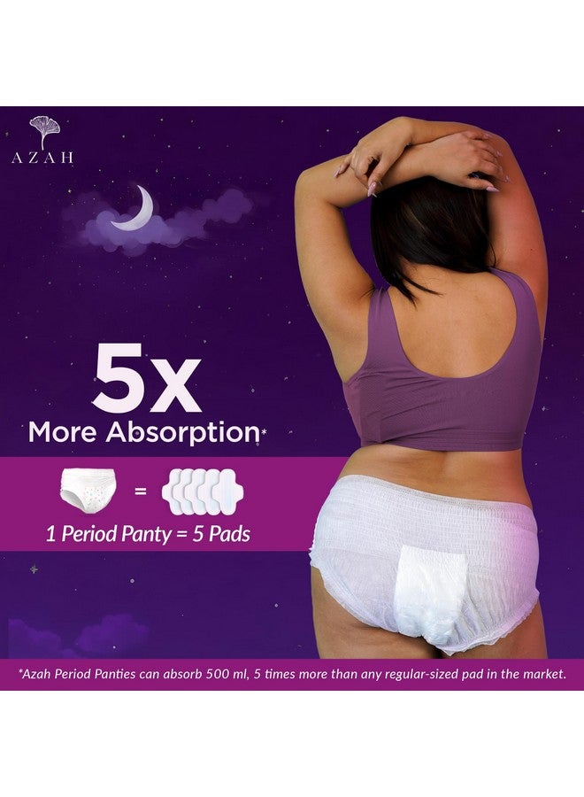 Disposable Period Panties For Women (M-L Pack Of 6) | Leak Proof Disposable Panties After Delivery | 360° Coverage | Heavy Flow | Overnight Protection | Rash Free Period Panty