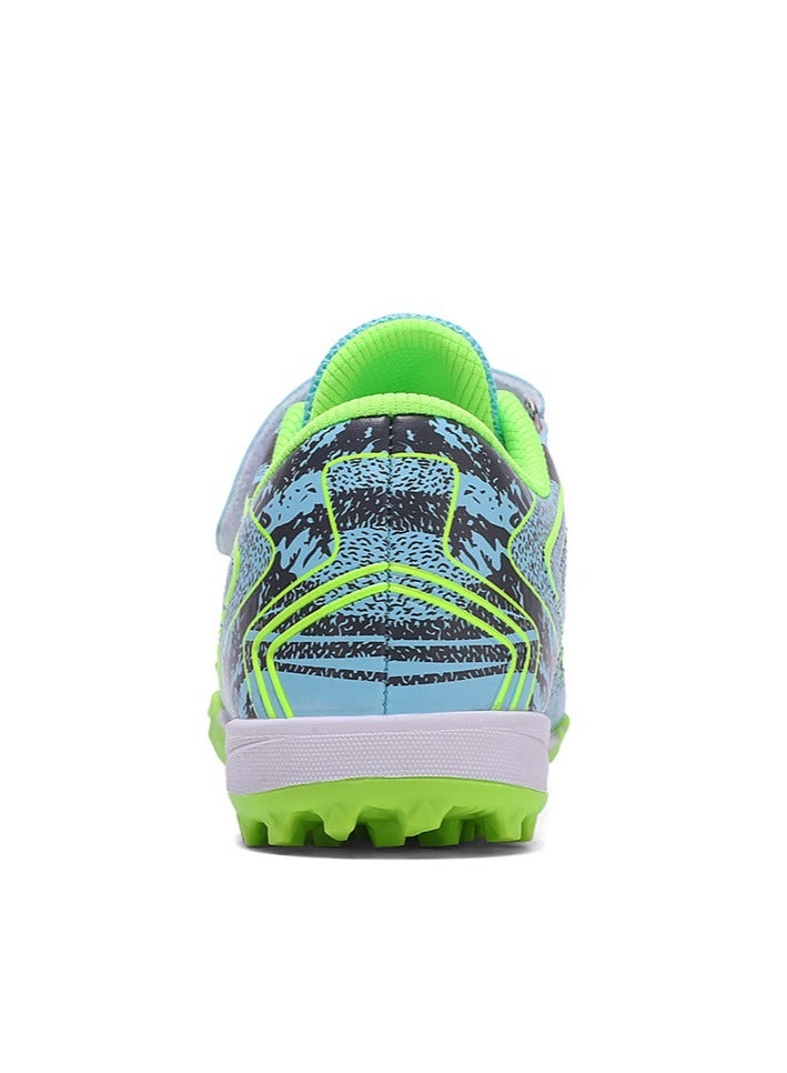 Velcro Football Shoes For Running Tracks And Lawns, Training Shoes For Feenage Foys And Firls With Broken Nails, Low-Top Breathable Sports Shoes