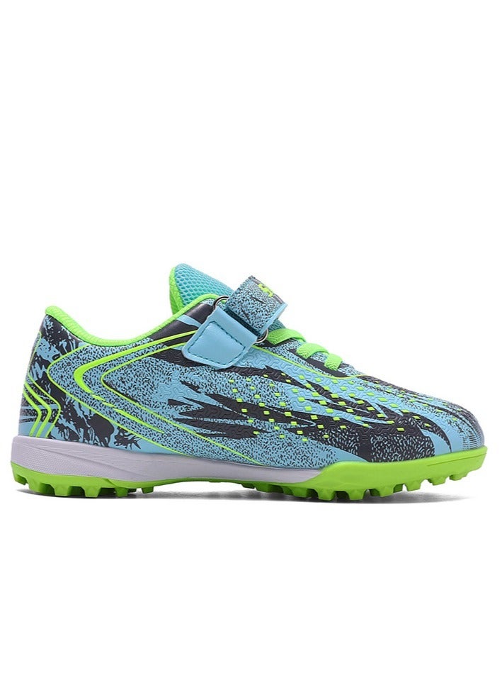 Velcro Football Shoes For Running Tracks And Lawns, Training Shoes For Feenage Foys And Firls With Broken Nails, Low-Top Breathable Sports Shoes