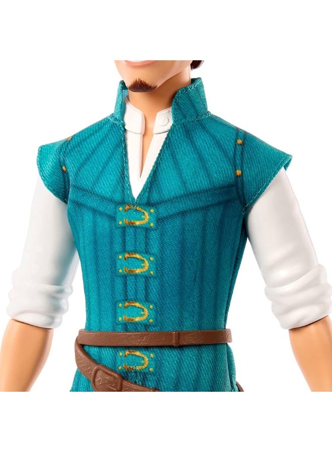 Mattel Disney Princess Toys, Flynn Rider Fashion Doll in Signature Outfit Inspired by the Disney Movie Tangled, Posable Character