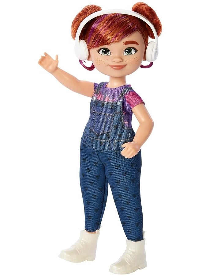 Mattel Karmas World Switch Stein Doll with Headphones Accessory Red Hair  Blue Eyes