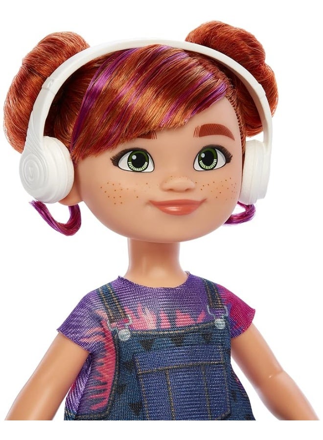 Mattel Karmas World Switch Stein Doll with Headphones Accessory Red Hair  Blue Eyes