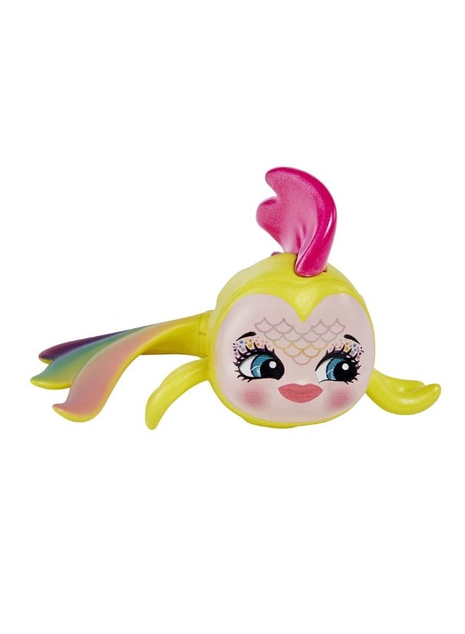 Enchantimals Radia Rainbow Fish Doll (6-in) & Flo Animal Friend Figure from Ocean Kingdom Collection, Small Doll with Removable Skirt and Accessories, Great Gift for 3 to 8 Year Old Kids