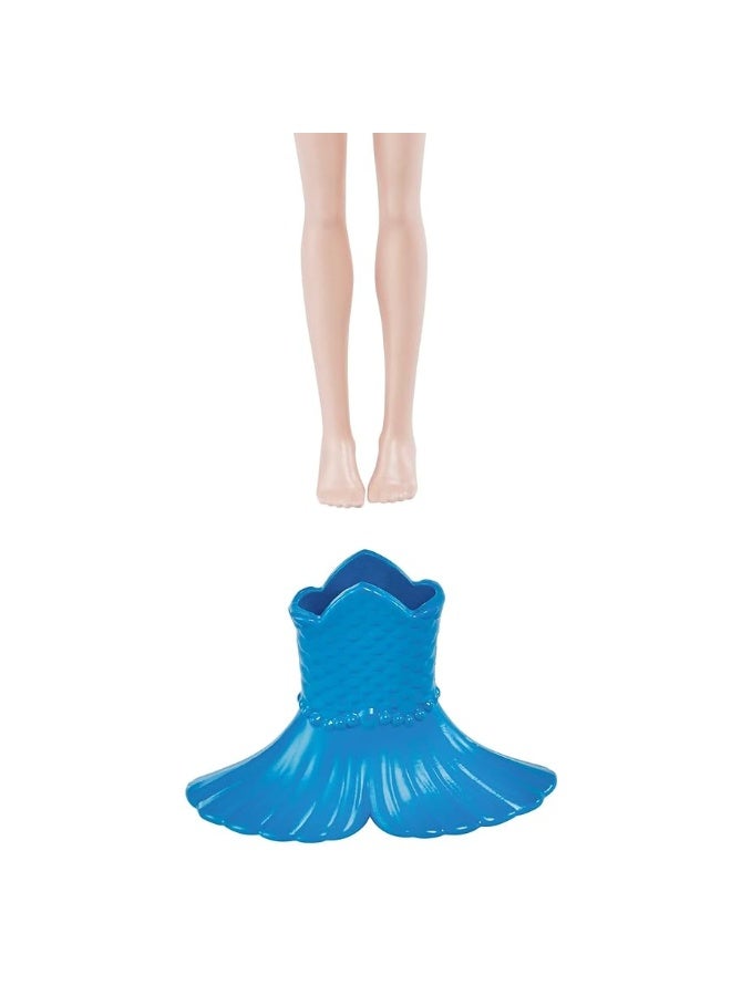 Enchantimals Radia Rainbow Fish Doll (6-in) & Flo Animal Friend Figure from Ocean Kingdom Collection, Small Doll with Removable Skirt and Accessories, Great Gift for 3 to 8 Year Old Kids