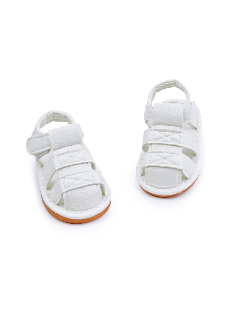 Baby Boys Girls Squeaky Sandals Non-Slip Soft Rubber Sole Closed Toe Infant Summer Outdoor Shoes Toddler First Walkers