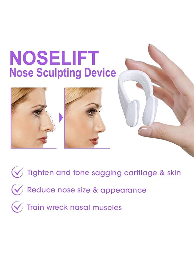 Noselift Nose Sculpfing Device, Nose Shaper Lifter Clip Beauty Up Lifting Soft Safety Silicone Rhinoplasty Bridge Straightener Corrector Slimming Device Pain Free High Up Tool