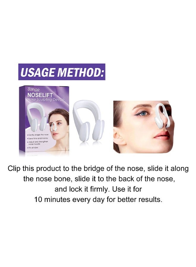 Noselift Nose Sculpfing Device, Nose Shaper Lifter Clip Beauty Up Lifting Soft Safety Silicone Rhinoplasty Bridge Straightener Corrector Slimming Device Pain Free High Up Tool