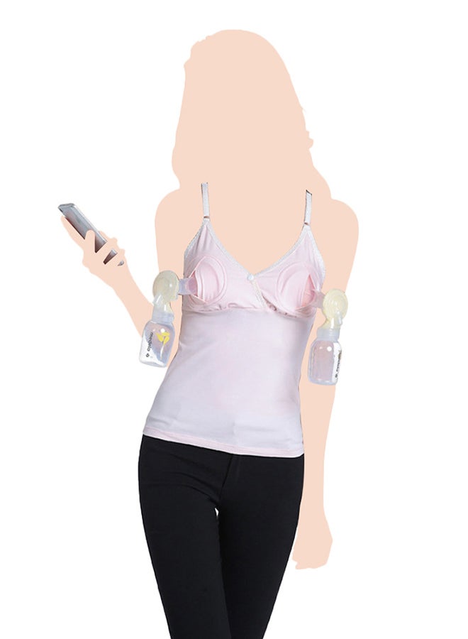 Nursing Tank Tops - Pink_M