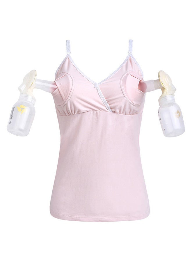 Nursing Tank Tops - Pink_M