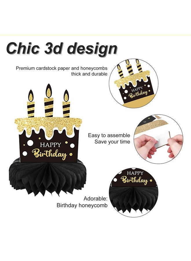 9 Pieces 30Th Birthday Decoration 30Th Birthday Centerpieces For Tables Decorations Cheers To 30 Years Honeycomb Table Topper For Men And Women Thirty Years Birthday Party Decoration Supplies(30Th)