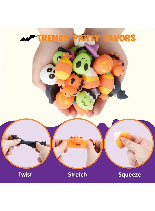 36 Pcs Halloween Mochi Squishy Toy In Blind Bags With 12 Halloween Characters For Stress Relief, Halloween Mystery Toy Surprise Bag For Kids Halloween Party Favors, Halloween Goodie Fillers