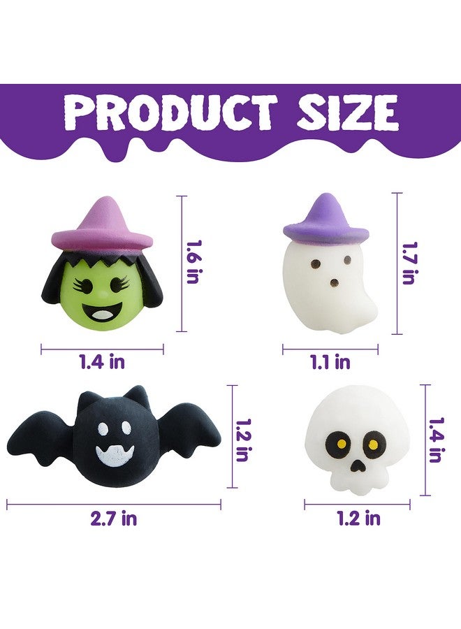 36 Pcs Halloween Mochi Squishy Toy In Blind Bags With 12 Halloween Characters For Stress Relief, Halloween Mystery Toy Surprise Bag For Kids Halloween Party Favors, Halloween Goodie Fillers