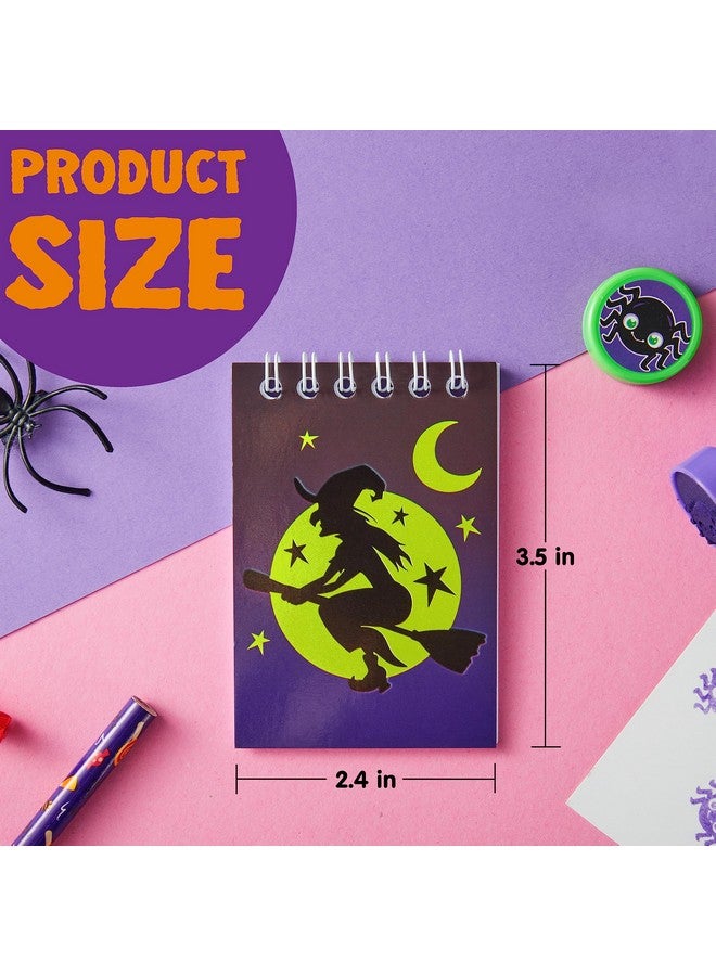 48 Pcs Halloween Spooky Notepad Set In 8 Designs, Halloween Note Pads For Kids Girls Boys Classroom Favors Trick Or Treat Kids Gift Set Halloween Goodie Bags Halloween Party Favors