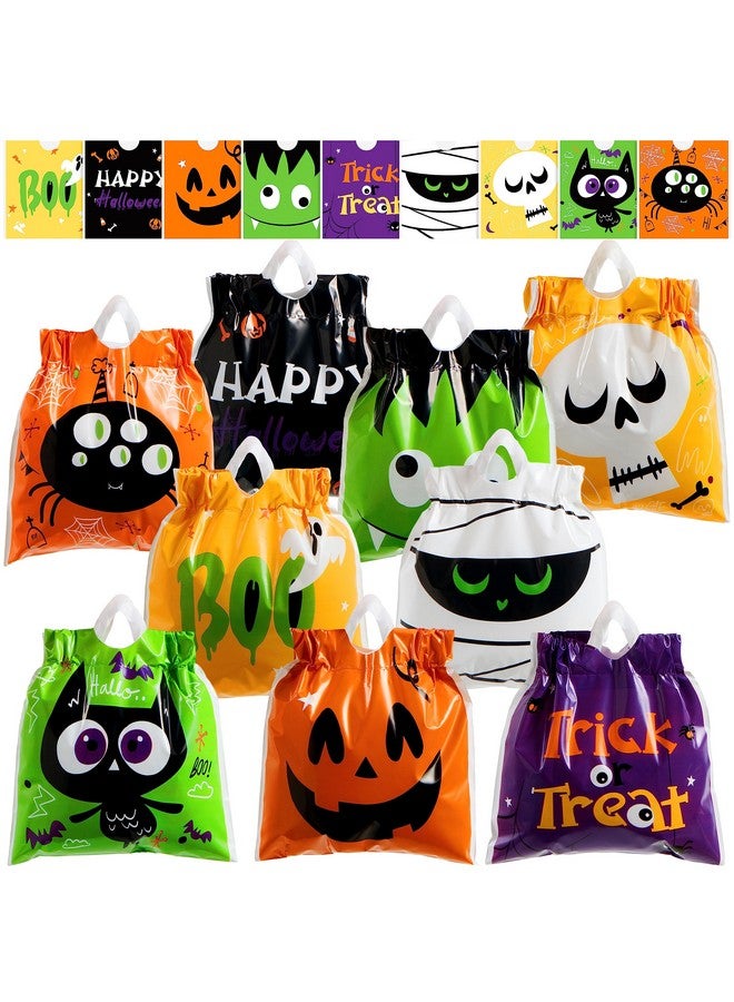 108 Pcs Halloween Drawstring Treat Bags With 9 Character Designs, Mini Halloween Goodie Gift Bags, Trick Or Treat Candy Bags For Halloween Party Favor