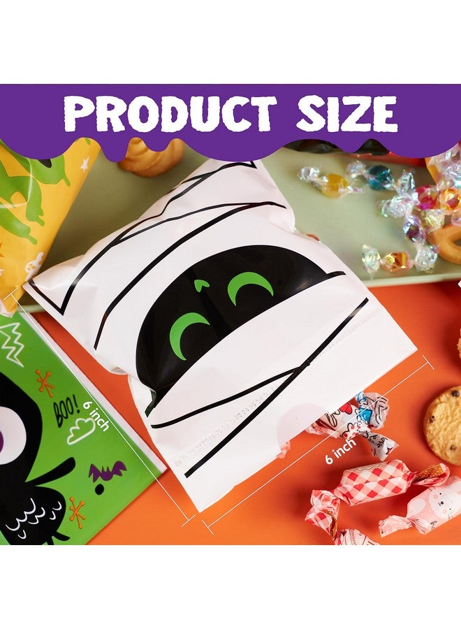 108 Pcs Halloween Drawstring Treat Bags With 9 Character Designs, Mini Halloween Goodie Gift Bags, Trick Or Treat Candy Bags For Halloween Party Favor