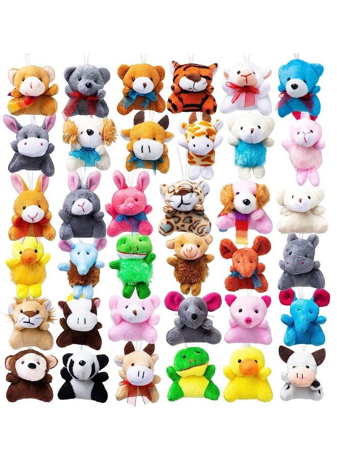 36 Pack Mini Animal Plush Toy Assortment (36 Units 3