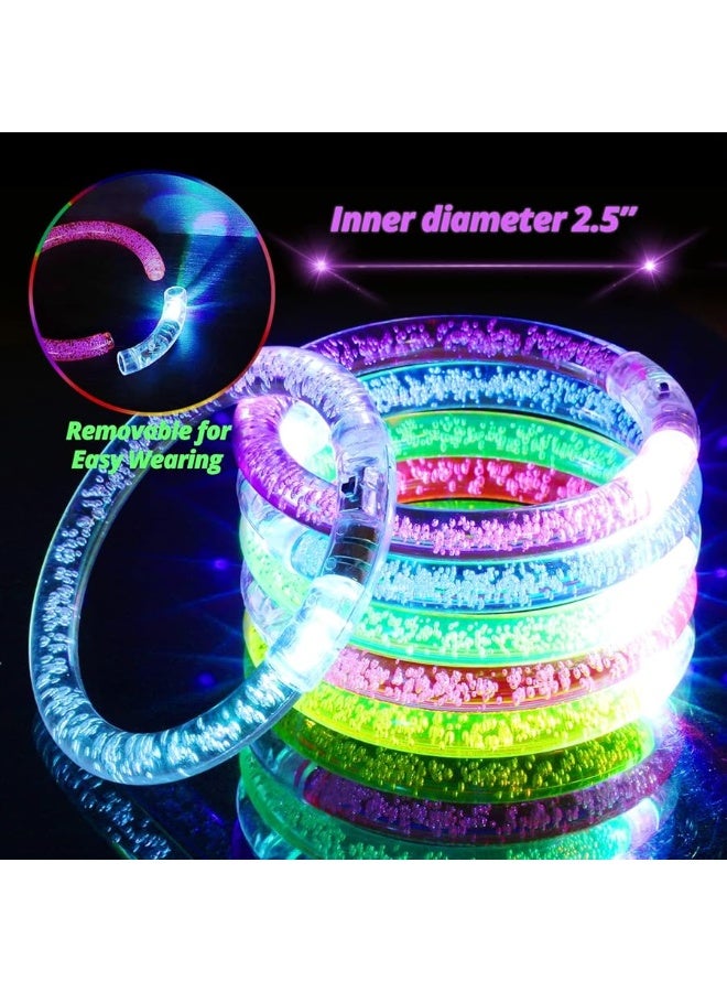 Novelty Place 12Pcs LED Bracelets Set  Party Supplies Favors Light Up Toys Supplies for Thanksgiving Christmas Birthday  Glow Accessory for Kids and Adults  6 Color