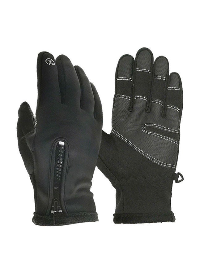 Winter Thermal Waterproof And Windproof Touched Screen Zipper Sports Gloves 20.0x15.0x7.0centimeter