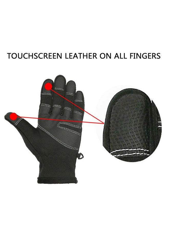 Winter Thermal Waterproof And Windproof Touched Screen Zipper Sports Gloves 20.0x15.0x7.0cm