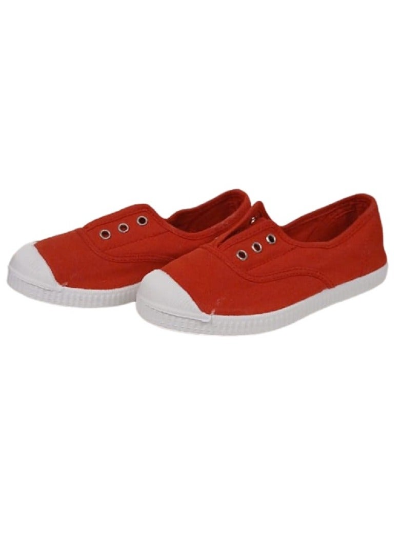 Pikkaboo Ceinta Rojo Eyelet Kids Shoes