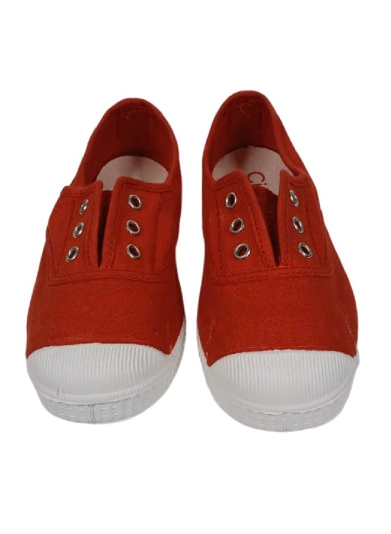 Pikkaboo Ceinta Rojo Eyelet Kids Shoes