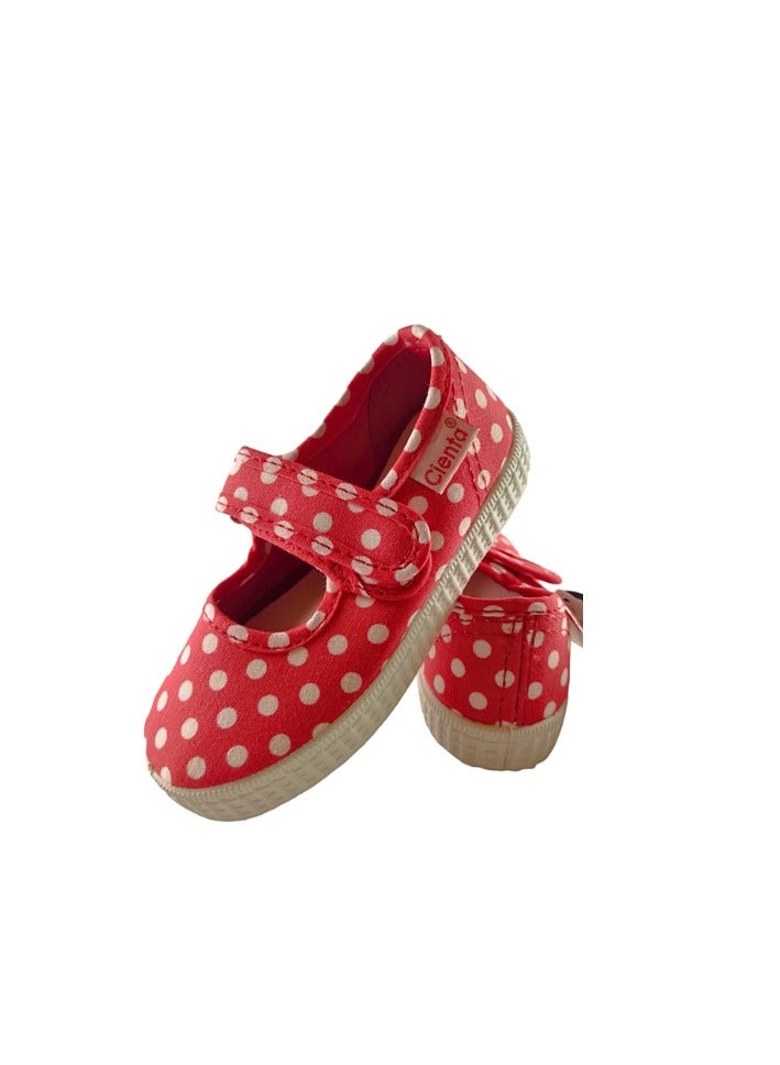 Pikkaboo Ceinta Rojo Polka Dots Kids Shoes