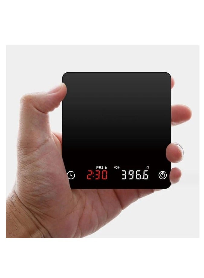 Liying Digital Mini Coffee Scale with Timer, Rechargeable, 2kg/0.1g Precision, Tare Function