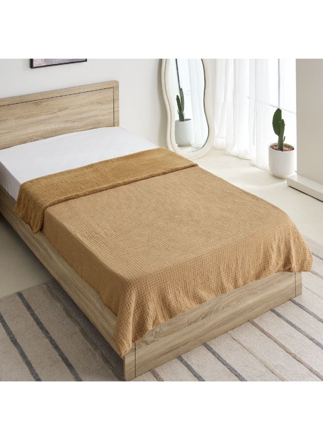 Serene Waffle Double Layer Twin Blanket 150 X 200 Cm